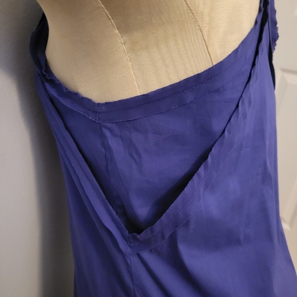 BCBG Sexy Small Tank Top Purple Flare Racerback with Pockets - Picture 7 of 16